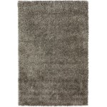 Addison Ojai Solid Shag Area Rug, 9’ x 13’, Silver, AOJ31SI9X13