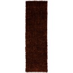 Addison Ojai Solid Shag Runner Rug, 2’3" x 7’6", Spice, AOJ31SP2X8