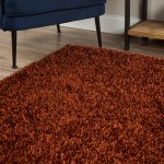 Addison Ojai Solid Shag Runner Rug, 2’3" x 7’6", Spice, AOJ31SP2X8