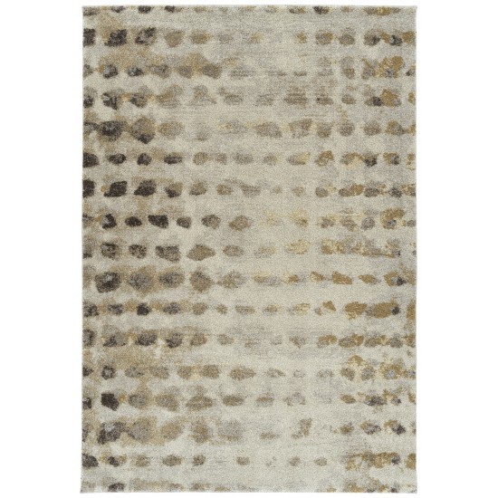 Addison Plano Abstract Polka Area Rug, 9’6" x 13’2", Wheat, APL32WH10X13