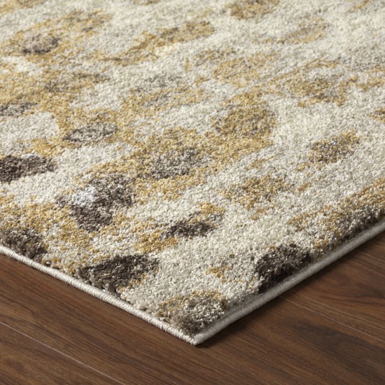 Addison Plano Abstract Polka Area Rug, 9’6" x 13’2", Wheat, APL32WH10X13