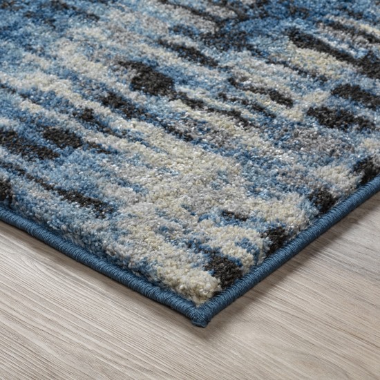 Addison Plano Abstract Stripes Area Rug, 9’6" x 13’2", Blue, APL33BL10X13