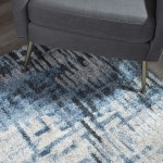 Addison Plano Abstract Stripes Area Rug, 9’6" x 13’2", Blue, APL33BL10X13