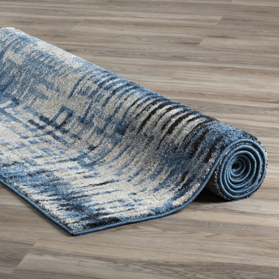 Addison Plano Abstract Stripes Area Rug, 3’3" x 5’3", Blue, APL33BL3X5