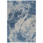 Addison Plano Nebulous Boho Area Rug, 5’3" x 7’7", Blue, APL37BL5X8