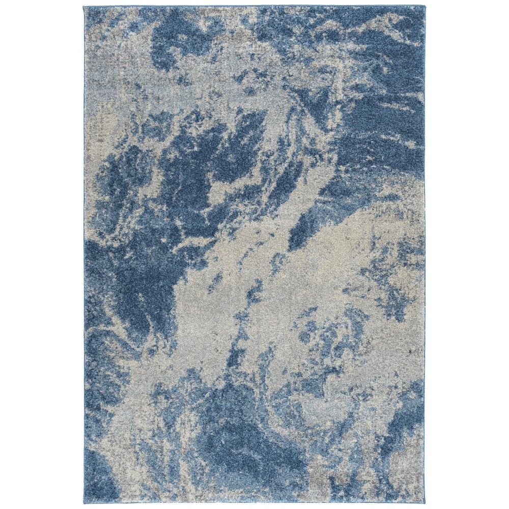 Addison Plano Nebulous Boho Area Rug, 5’3" x 7’7", Blue, APL37BL5X8 Addison Plano Nebulous Boho Area Rug, 5’3" x 7’7", Blue, APL37BL5X8