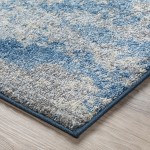 Addison Plano Nebulous Boho Area Rug, 5’3" x 7’7", Blue, APL37BL5X8