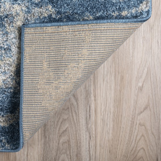 Addison Plano Nebulous Boho Area Rug, 5’3" x 7’7", Blue, APL37BL5X8