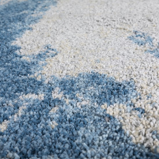 Addison Plano Nebulous Boho Area Rug, 5’3" x 7’7", Blue, APL37BL5X8