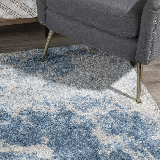 Addison Plano Nebulous Boho Area Rug, 5’3" x 7’7", Blue, APL37BL5X8