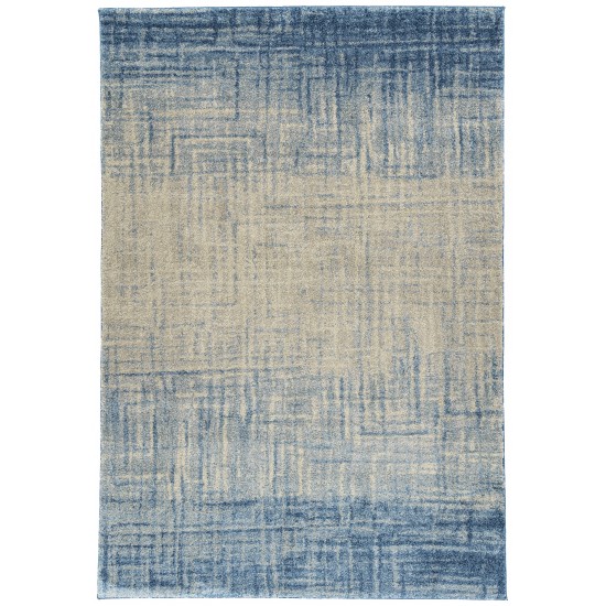 Addison Plano Bohemian Crosshatch Area Rug, 9’6" x 13’2", Blue, APL38BL10X13