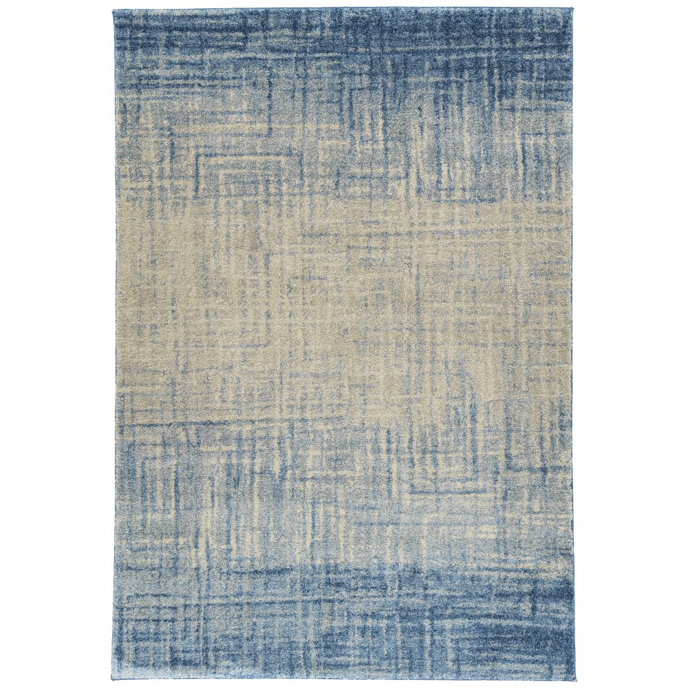 Addison Plano Bohemian Crosshatch Area Rug, 9’6" x 13’2", Blue, APL38BL10X13