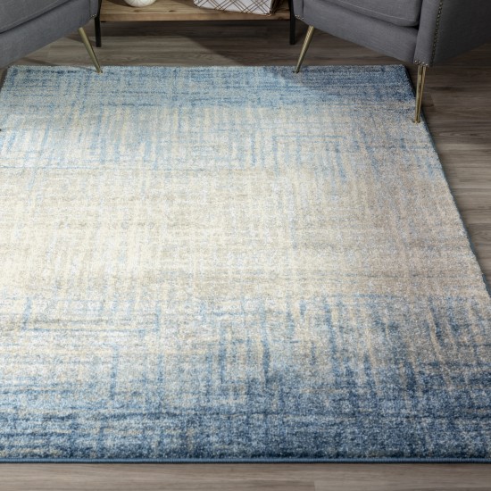 Addison Plano Bohemian Crosshatch Area Rug, 9’6" x 13’2", Blue, APL38BL10X13