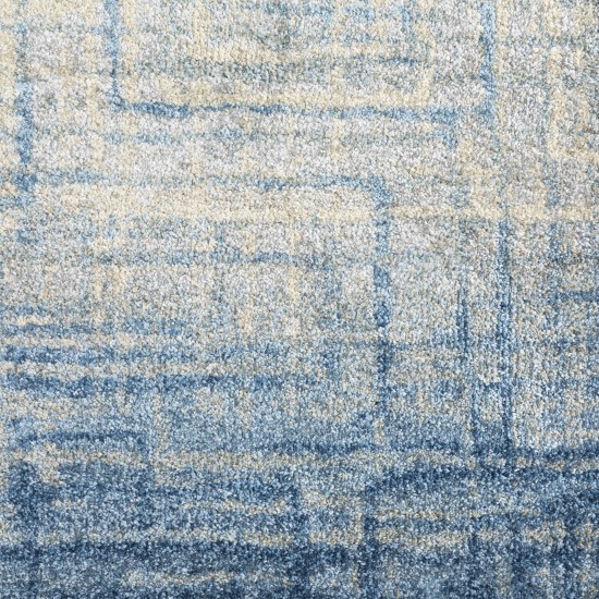 Addison Plano Bohemian Crosshatch Area Rug, 9’6" x 13’2", Blue, APL38BL10X13