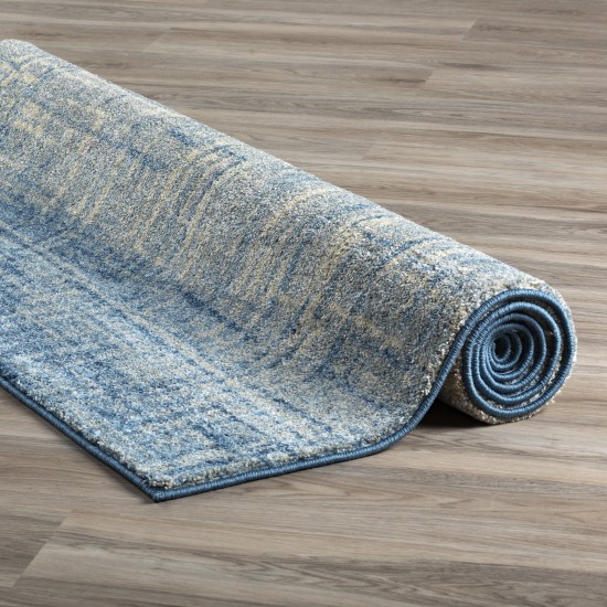 Addison Plano Bohemian Crosshatch Area Rug, 9’6" x 13’2", Blue, APL38BL10X13