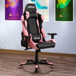 Techni Sport TS-4300 Ergonomic High Back Racer Style PC Gaming Chair, Pink