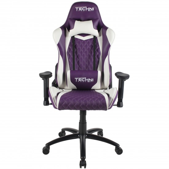 Techni Sport TS-52 Ergonomic High Back Racer Style PC Gaming Chair, Purple