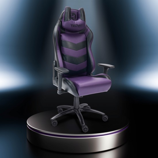 Techni Sport TS-61 Ergonomic High Back Racer Style Video Gaming Chair, Purple/Black