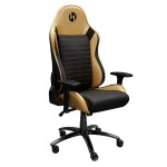 Techni Sport Ergonomic Racing Style Gaming Chair - Golden