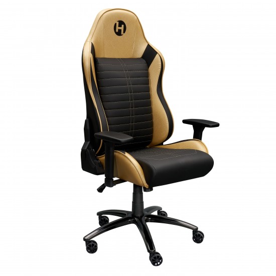 Techni Sport Ergonomic Racing Style Gaming Chair - Golden