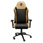 Techni Sport Ergonomic Racing Style Gaming Chair - Golden