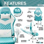 Techni Sport High Back Ergonomic Gaming Chair - Aqua