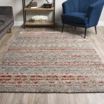 Addison Amelia Bohemian Casual Area Rug, 7’10" x 10’7", Rust, AME53RU8X11