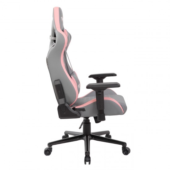 Techni Sport TS-83 Ergonomic High Back Racer Style PC Gaming Chair, Grey/Pink