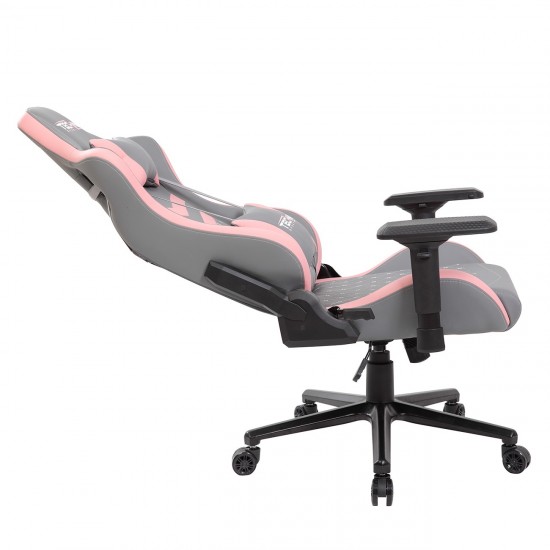 Techni Sport TS-83 Ergonomic High Back Racer Style PC Gaming Chair, Grey/Pink