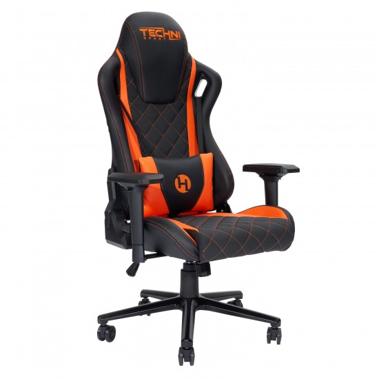 Techni Sport TS-84 Ergonomic High Back Racer Style PC Gaming Chair, Orange