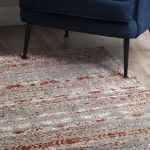 Addison Amelia Bohemian Casual Area Rug, 7’10" x 10’7", Rust, AME53RU8X11