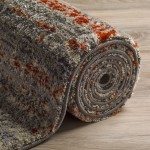 Addison Amelia Bohemian Casual Area Rug, 7’10" x 10’7", Rust, AME53RU8X11