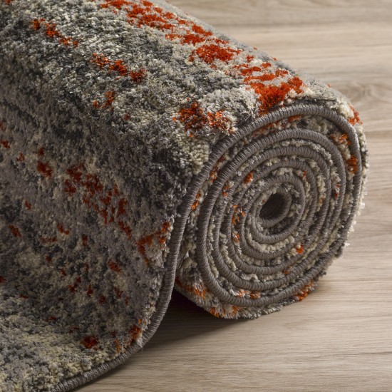 Addison Amelia Bohemian Casual Area Rug, 7’10" x 10’7", Rust, AME53RU8X11