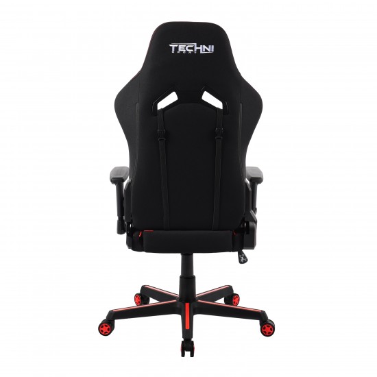 Techni Sport TSF-71 Fabric and PU Office-PC Gaming Chair,Red