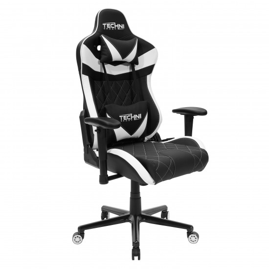 Techni Sport TS-XL1 Ergonomic High Back Racer Style PC Gaming Chair, White