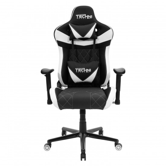 Techni Sport TS-XL1 Ergonomic High Back Racer Style PC Gaming Chair, White