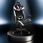 Techni Sport TS-XL1 Ergonomic High Back Racer Style PC Gaming Chair, White