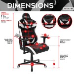 Techni Sport TS-XL1 Ergonomic High Back Racer Style PC Gaming Chair, White