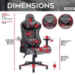 Techni Sport XL Ergonomic Gaming Chair , Grey