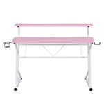 Techni Sport Computer Gaming Desk with Shelves - Pink