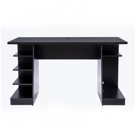 Techni Sport Jango Gaming Desk with Storage, Black