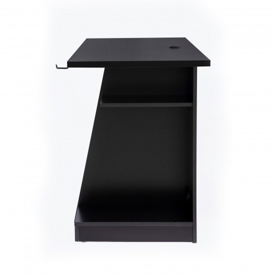 Techni Sport Jango Gaming Desk with Storage, Black