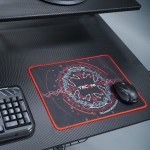 Techni Sport Ultimate Circuit Gaming Mouse Pad 14" x 10", Red