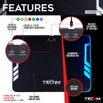 Techni Sport Tron RGB Gaming Mouse Pad