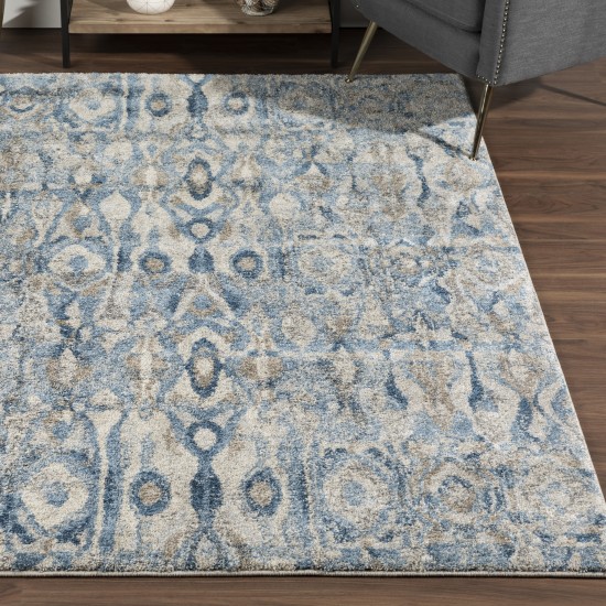 Addison Plano Bohemian Ikat Area Rug, 3’3" x 5’3", Blue, APL41BL3X5