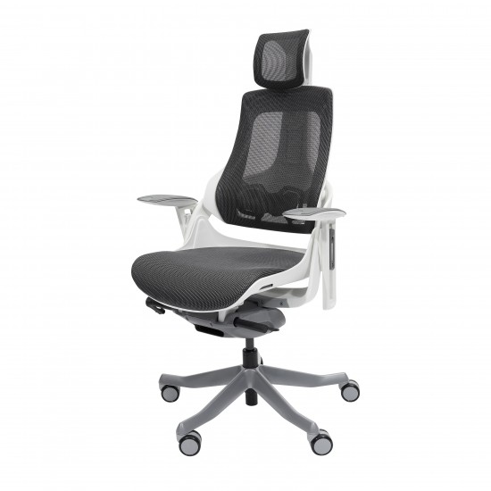 Techni Mobili LUX Ergonomic Executive Chair, Grey