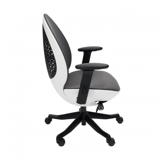 Techni Mobili Deco LUX Executive Office Chair, White