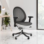 Techni Mobili Deco LUX Executive Office Chair, White