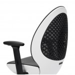 Techni Mobili Deco LUX Executive Office Chair, White