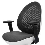 Techni Mobili Deco LUX Executive Office Chair, White